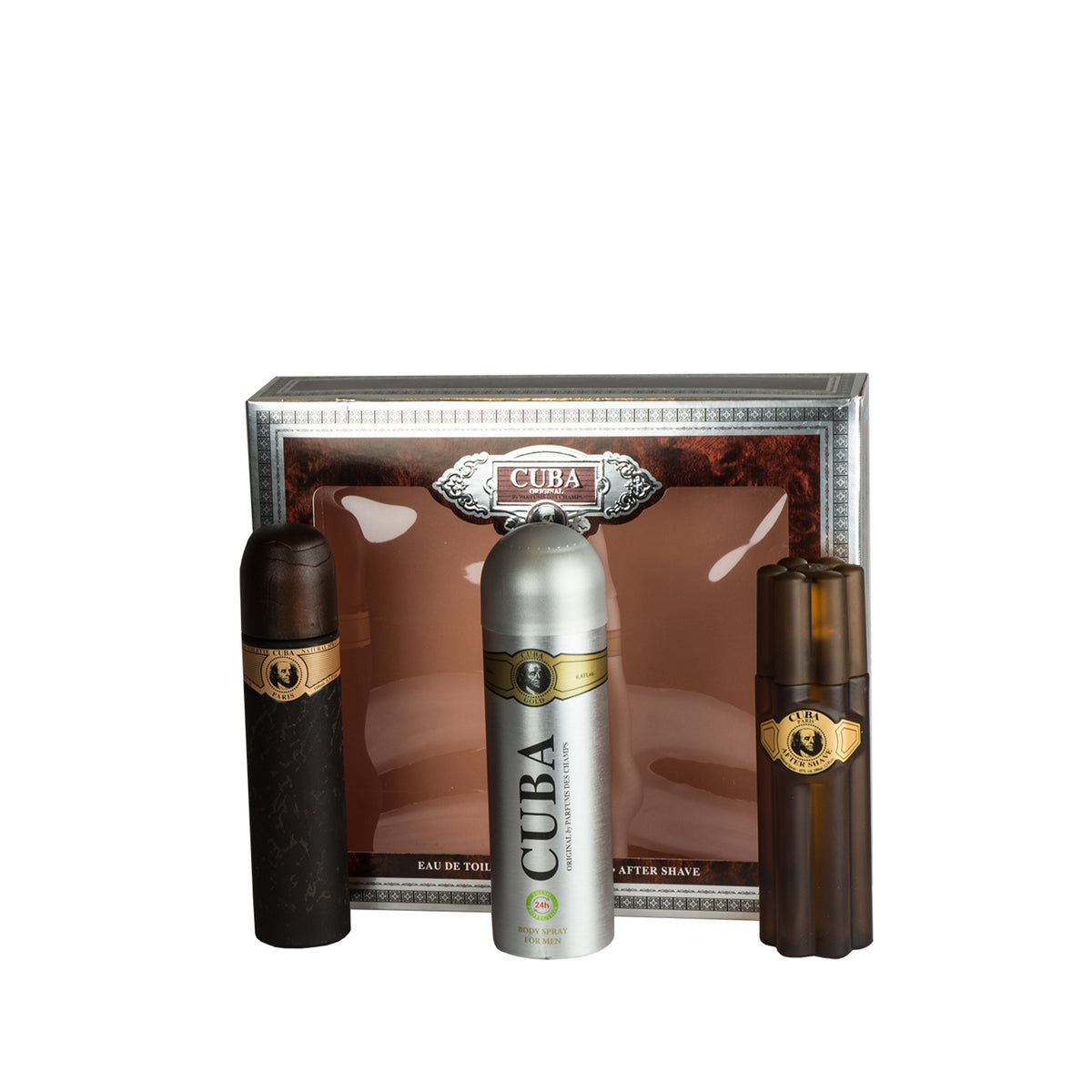 New Brand Cuba Gold EDT Gift Set (Open Window)