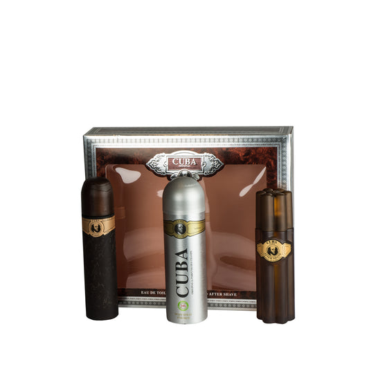 New Brand Cuba Gold EDT Gift Set (Open Window)
